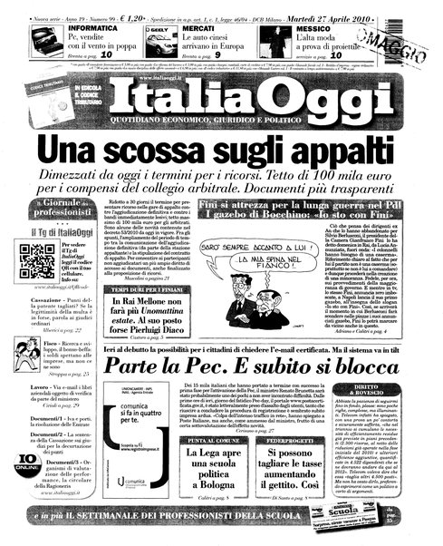 Italia oggi : quotidiano di economia finanza e politica